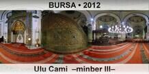 BURSA Ulu Cami  �Minber III�