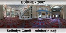 ED�RNE Selimiye Camii  �Minberin sa���