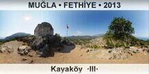 MU�LA � FETH�YE Kayak�y  �III�