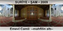 SUR�YE � �AM Emev� Camii  �Mahfilin alt��