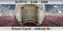 SUR�YE � �AM Emev� Camii  �Mihrab III�